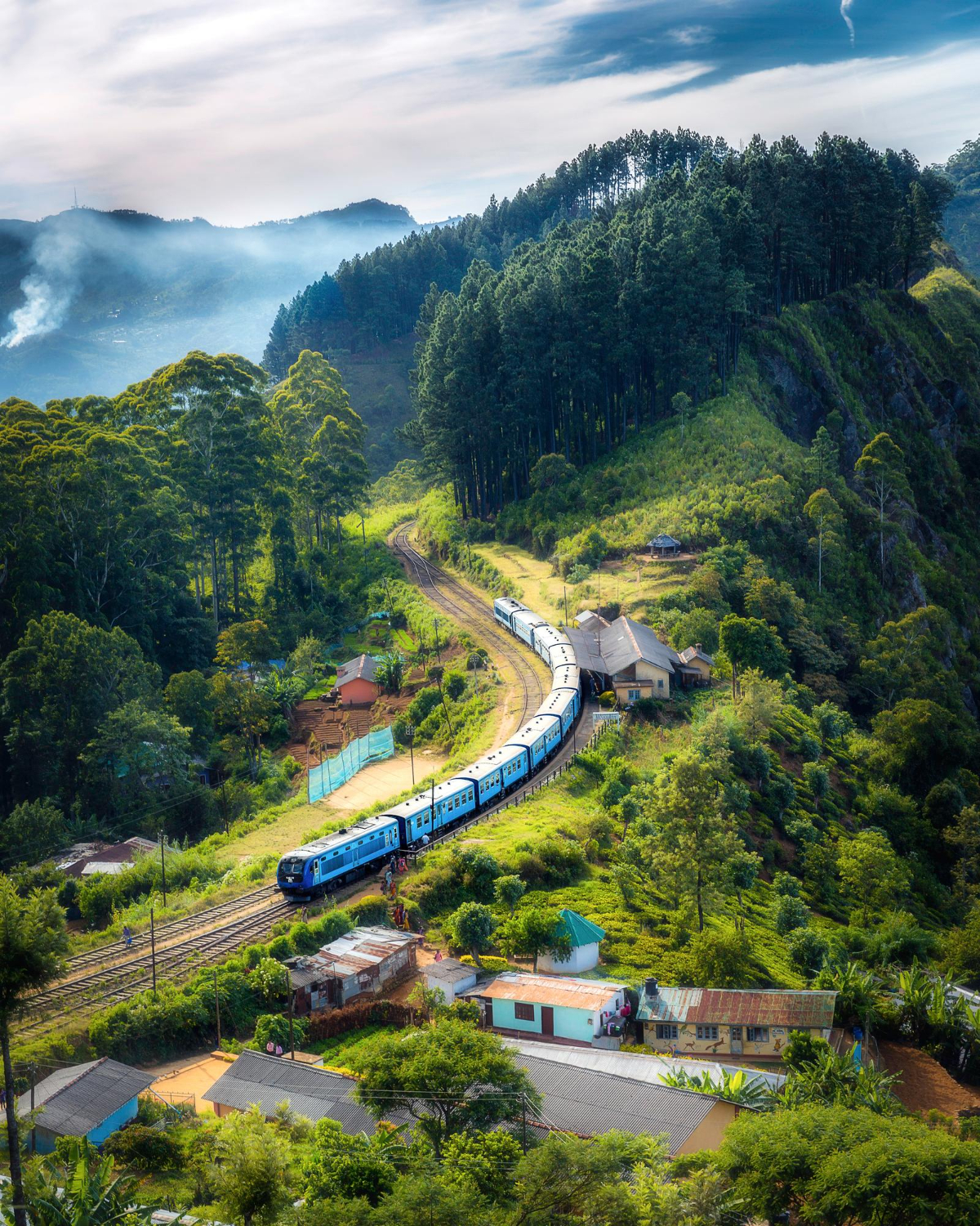 Sedan car on scenic highway